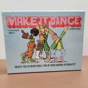 MAKE IT DANCE 2024 Party Card Game Tik Tok Family Fun Rap Pop Disco Music NEW